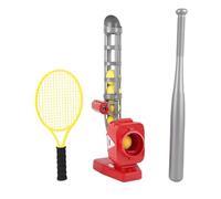 RiToEasysports Automatic Baseball Pitcher Auto Pitching Machine Baseball with 3 Adjustable Angles for Tennis Practice Indoor Outdoor Kids Youth (Red)