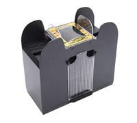 RiToEasysports Automatic Card Shuffler, 6 Deck Battery Operated Electric Poker Shuffler Machine with Quiet Shuffling, for Home Party Travel Casino Texas Holdem Blackjack