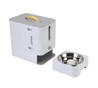 RiToEasysports Automatic Pet Feeder, Real-time Monitoring, Multifunctional, Durable Construction with 24-cup Capacity, Suitable for Indoor and Outdoor Use (Gray)