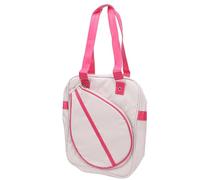 RiToEasysports Badminton Shoulder Bag Nylon Racket Bag for Badminton, Versatile Usage, All-Weather Protection, Ample Racket Protection, with Laptop Compartment, for Sports and Travel, (White)
