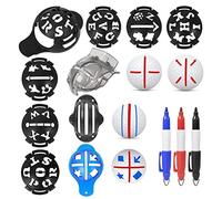 RiToEasysports Ball Marker, 12Pcs Ball Marker Alignment Kit 6 Ball Liner Template 3 Ball Line Liner 3 Ball Marker