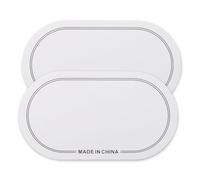 RiToEasysports Bass Drum Patch, 2-Pack Self Adhesive Drumhead Protectors for Double Pedal Kits, Durable PET Material Enhances Sound Quality and Extends Drumhead Lifespan, Ideal for Live (18x10cm)