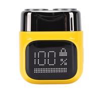 RiToEasysports Beard Trimmer, Portable Water Proof Alloy LCD Digital Display Beard Trimmer for Outdoor Travel (Yellow)