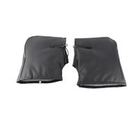 RiToEasysports Bike Handlebar Mittens, Windproof Thermal PU Leather Gloves with Reflective Strips and Drawstring Closure, for Men Women Scooters Electric Bicycles (#1)