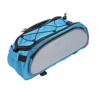 RiToEasysports Bikes Rack Bag, 600D Polyester Bikes Panniers Rear Rack Bag Carrier Backseat Storage for Commuter Travel Outdoor (Blue Gray