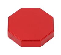 RiToEasysports Billiard Chalk Holder, Octagonal Design, Pocket Size Magnetic Pool Cue Chalk Box, Versatile Usage, Easy to Use, Premium Aluminium, Wearproof, Lightweight for Billiards (Red)
