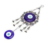 RiToEasysports Blue Eye Lucky Wall Hanging Ornament Hollow Flowers Turkish Glass Unique Pendant for Home Office Decor (Eye Pendant)