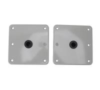 RiToEasysports Boat Base Long -term Aluminum Alloy 6 Screw Holes for Marine Boat Seats 2 PCs Set
