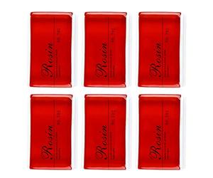 RiToEasysports Bow Kol Accessory Low Dust When Applying Violin Roses for Viola Cello 6pcs Strong Adhesion to Bow Hair (Red)