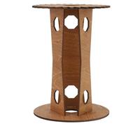 RiToEasysports Bracelet Knitting Disk, Kumihimo Marudai Disk Wood Desktop Bracelet Braiding Disc with Stable Structure for DIY Hand Rope Knitting