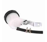 RiToEasysports Brake Fit for Master Cylinder Oil Reservoir Fluid Bottle Fit for CBR1000RR/S 04-15 CBR600RR 07-15 Motorcycle Brake Reservoir, Durable Plastic Black+White 1 Pc