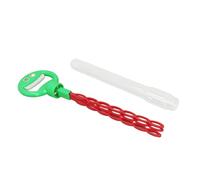 RiToEasysports Bubble Wands Bulk, 32 Holes Leakproof Plastic Smiling Face Bubble Stick for Outdoor, with Lid for Blowing Summer Toy (Green)