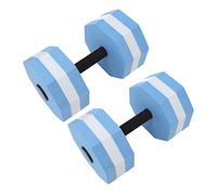 RiToEasysports Buoyant and Durable Water Aerobics Pool Dumbbells, Lightweight Eva Foam Floating Barbells for High Results, Low Impact Muscle Toning and Fat Burning with Eva Material, Bright (#2)