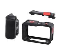 RiToEasysports Camera Street Grip Kit, Aluminum Alloy Modular Handle Holder with Cold Shoe Mount for Action 4 3 5 Pro, Anti Slip Ergonomic Grip for Outdoor Filmmaking Vlogging