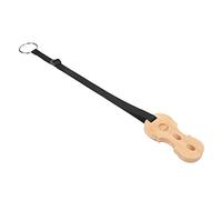 RiToEasysports Cello Endpin Anchor, Solid Wood Non-Slip Stopper with Adjustable Strap for Stable Performance, Anti-Slip Plate for Chair Legs and Floor Protection (Wood Color)
