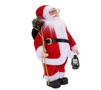 RiToEasysports Classic Design Santa Doll Figurine Red White Standing Santa Figure - Versatile Decoration for Home Office Xmas Party
