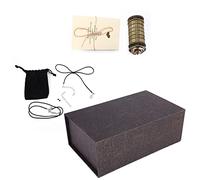 RiToEasysports Classical Da Vinci Password Letter Code Lock Ring Holder Elegant Design for Jewelry Storage