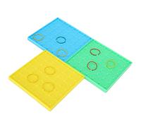 RiToEasysports Color Pegboard Toy Set, Kids Educational Nail Board with Rubber Bands, Interactive Learning and Imagination Development for Home or Classroom, 3 Pieces