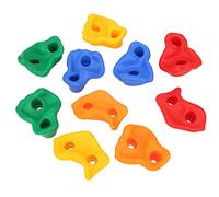 RiToEasysports Colorful Rock Holds, Non Plastic Wall Holds with Textured Surface for Kids Playground Equipment