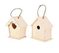 RiToEasysports Creative Wooden Bird House DIY Kit For Kids, Fun And Entertainment Project, Colorful Decorations For Patios, Composite Wood Material, Heart Shaped House
