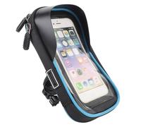 RiToEasysports Cycling Phone Front Frame Bag, Sunshade Version Cycling Mobile Phone Holder Bag 360 Degree Rotation Touch Screen Cycling Phone Mount Bag with Convenient Headphone Jack (Handlebar