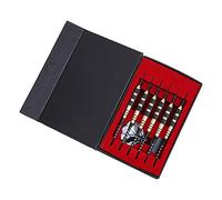 RiToEasysports Dart Kit, Heavy Weight Black Gold Copper Darts for Stable Flight and Firm Board Fixing, Detachable Body with 3 Parts, Stylish Gift Box for Beginners and All Skill Levels