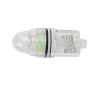RiToEasysports Deep Drop Fishing Light, Transparent Plastic LED Underwater Light Powered By 2 AA Batteries, with 2 Rings for 300m Depth Trolling Sea Freshwater Fishing (Green)
