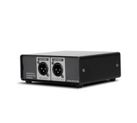 RiToEasysports DI Box Distributor Active Dual Channel Balanced Signal Converter Metal 20Hz to 20kHz Ground Isolation Attenuation XLR Output for Live Stage Studio Recording Musicians