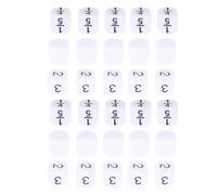 RiToEasysports Dice Set 30Pcs 16mm White Plastic Dice Bulk for Math Games Board Games Teaching Props with Storage Bag