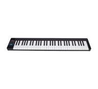 RiToEasysports Digital Piano, Foldable 61 Key Electronic Keyboard with MIDI LCD Display Rechargeable Battery Portable for Beginners Musicians Adults Travel