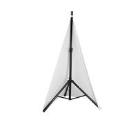RiToEasysports DJ Speaker Stand Cover Elastic Tripod Skirt for Stage Gig Wedding White Fabric (Two sides cover)