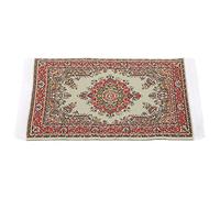RiToEasysports Dollhouse Woven Carpet Miniature Rug, 1:12 Miniature Dollhouse Decoration, Vivid & Delicate, Birthdays & Christmas (red Satin (Floral fragrance)