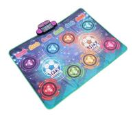 RiToEasysports Double Player Dance Mat, Real-Time LED Feedback Lights, Dual-Player Competition, 5-Level Rhythm Challenge System, Machine-Washable Surface & Foldable Design, Non-Slip Bottom for