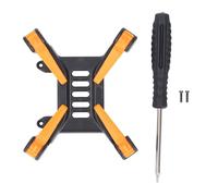RiToEasysports Drone Landing Gear, ABS Foldable Retractable Extendable Drone Landing Gear with Screw Reinforcement Protective for AVATA2 (Black Orange)