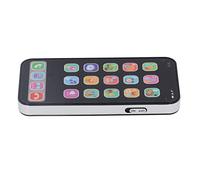 RiToEasysports Educational Mobile Phone Toy for Children with Music and Light Function for More Than 3 Years, Tie From Telephone to Interactive Learning for Roles, Birthday (English Black)