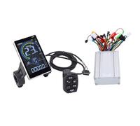 RiToEasysports Electric Bike Controller Kit, ABS Aluminum Alloy Brushless Motor Controller with Color LCD Display, 500W IPX5 Self Learning PAS Cruise Control for Conversion Riders