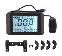 RiToEasysports Electric Bike LCD Display, 24V 36V 48V EBikes LCD Panel with Large Water Proof ABS Screen KT Controller for Electric Scooter Accessories