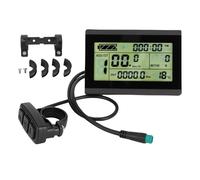 RiToEasysports Electric Bike LCD Display, Electric Scooter LCD Control Panel with 5 Pin Water Proof Connector for 24V 36V 48V Bicycles and Scooters