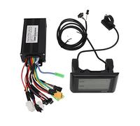 RiToEasysports Electric Cycling Motor Controller Kit, 26A 24V 36V 48V DC Brushless Speed Controller with LCD Display Panel For DIY Electric Bikes, Electric Scooters, Folding Bikes For 22.2mm