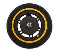 RiToEasysports Electric Scooter Front Wheel, 10 Inch Rubber Grooved Surfaces Drum Brake for G30
