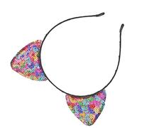 RiToEasysports Elegant Reversible Reversible Cat Ear Group Hoops Hoops Haops Hair Accessories for Daily Life, Festival Dances, Iron Material (Color)