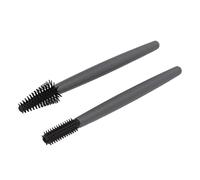 RiToEasysports Eyelash Brush Set Soft Silicone Reusable Dust -proof Make -up Brush for At Home, 2pcs + Storage Box, for Daily Eyes Make up At Home or Beauty Salons (Gray)