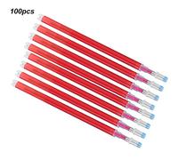 RiToEasysports Fabric Marker Pen Navul Durable Marking Tools for Cross -stitch -sew 100 STCs Red/blue/black/white for DIY Leather Accessories (Red)