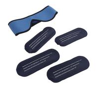 RiToEasysports Face Ice Pack Wrap, Reusable Gel Packs for Facial Recovery with 4 Interchangeable Pads, Cold Therapy Comfort for Post-Surgery Swelling Relief and Jaw Care (Blue)