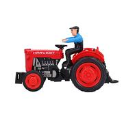 RiToEasysports Farm Tractor Toy, Sturdy Alloy Engineering Vehicle for (Red)