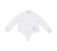 RiToEasysports Fencing Gear, Adjustable Protective Anti Stab Fabric Kids Fencing Jacket For Practices Competitions, Lightweight Breathable Ice Silk Material with Reinforced Panels For Enhanced (48)