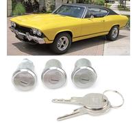 RiToEasysports Fit for Camaro Door Lock Cylinder Durable Replacement Fits for Chevelle Malibu Monte Carlo Camaro GM Door Iron Color