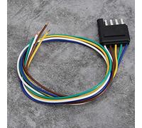 RiToEasysports Flat Cap with 5 -pin Bonus with 5 Way Flat Pet Cabling for the Upper Installation, Wear Resistant Rear Connection for Vehicle Cars for Vehicles