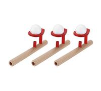 RiToEasysports Floating Blow Pipe Hand Polished Wooden Educational Toy Set, 3 PCs Floating Ball Game for the Enlightenment of Children, Gifts, Enlightenment Education