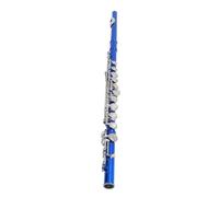 RiToEasysports Flute, Cupronickel Bright Sound 16 Closed Holes C Flute with Cleaning Kit Portable Bag Gloves Tuning Rod for Beginner Students